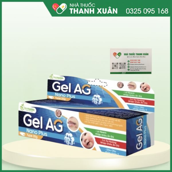 Gel AG Nano Plus - Giúp làm sạch da, giúp dưỡng ẩm, làm dịu da